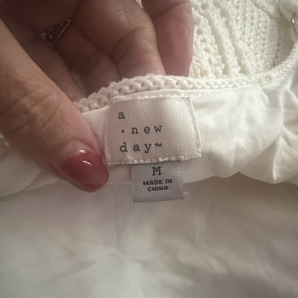 Cream Crochet Slip Dress - Picture 11 of 13